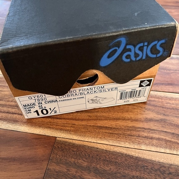 NWT ASICS Turbo Phantom Cobra/Black/Silver Size 10.5 Track & Field Running - Picture 8 of 8